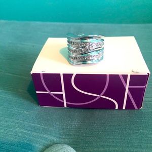 Silver Diamond Ring..